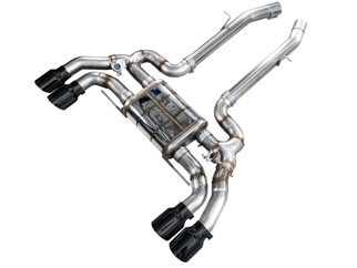AWE Tuning 20-25 BMW X3 M/M Comp (F97) AWD SwitchPath Axle-Back Exhaust - Diamond Black Tips