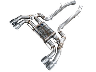 AWE Tuning 20-25 BMW X3 M/M Comp (F97) AWD SwitchPath Axle-Back Exhaust - Chrome Silver Tips