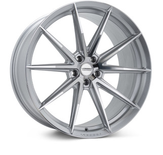Vossen HFX-2 22x10.5 / 5x112 / ET35 / Deep Face / 66.5 - Silver Polished Wheel