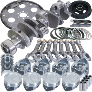 Eagle Chevy 350 1Pc 3.750in Crank 5.700in I-Beam Rod 4.040in Pistons 153 Tooth FP Balanced Assembly
