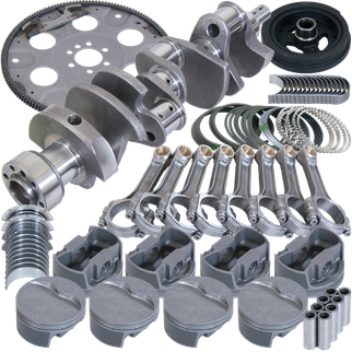 Eagle Chevy 350 1Pc 3.750in Crank 5.700in I-Beam Rod 4.040in Pistons 153 Tooth FP Balanced Assembly
