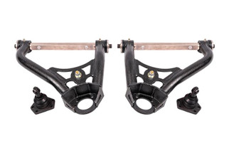 BMR 68-74 Chevrolet Nova Non-Adj. Upper A-Arms w/ STD. Ball Joint (Delrin) - Black Hammertone