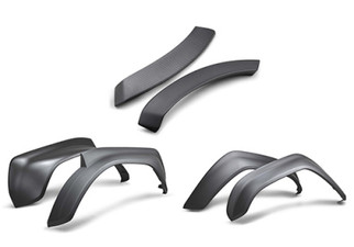 Ford Racing 22-24 Bronco Raptor Carbon Fiber Fender Flare Set - Matte