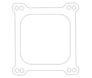 Cometic Holley 4 Barrel 4150 Style .047in Fiber Carburetor Gasket - 4.500in x4.500in - Open Plenum
