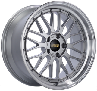 BBS LM 20x8.5 5x112 ET22 PFS Diamond Silver Center Diamond-Cut Rim Wheel - PFS/Clip Req