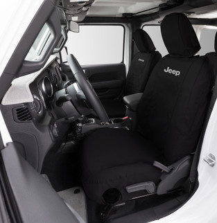 Covercraft 18-23 Wrangler JL 2dr Bucket Endura Jeep Logo SeatSaver Custom Front Row Seat Covers