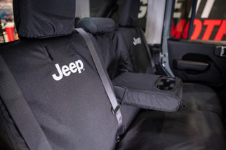 Covercraft 18-23 Wrangler JL 2dr Bucket Endura Jeep Logo SeatSaver Custom Front Row Seat Covers