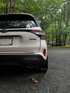 Rally Armor 25-26 Subaru Forester & Hybrid Black UR Mud Flap w/Grey Logo