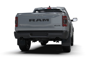 Rally Armor 19-25 Dodge Ram 1500 Rebel Black UR Mud Flap w/Metallic Black Logo
