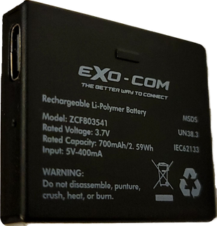 Exo-com Replacement Spare Battery