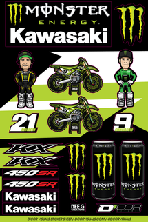 Decal Sheets Kawasaki
