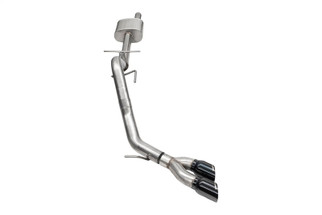 Corsa 2024-2025 Ford Ranger 3in Cat-Back Exhaust 4in Black PVD Pro-Series Slash Cut Twin Tip
