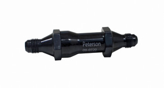 Peterson Fluid Systems Carb Fuel Filter -8AN Long 60 Micron