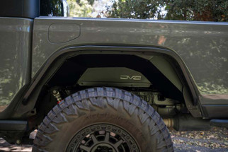 DV8 Offroad 20-24 Jeep Gladiator JT Rear Inner Fender Liners - Satin Black
