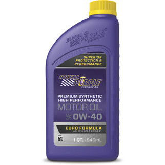 Royal Purple Premium Synthetic High Performance Euro Formula 0W40 Motor Oil - 1 Quart