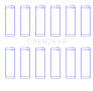 King Engine Bearings Gm/Holden 3.6 Lf4/Lfx/Lgx (Size +0.50mm) Connecting Rod Bearing Set