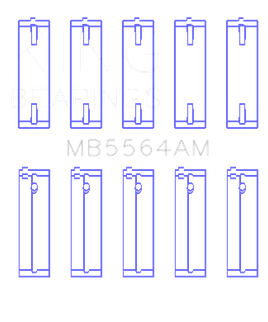 King Engine Bearings Toyota 3E (Size +1.0mm) Main Bearing Set
