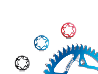 Vortex Racing Aluminum Rear Sprocket 420 54 Tooth- Blue