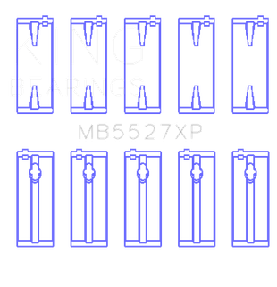 King Engine Bearings Toyota 4Age/4Agze/16V 1.6L (Size +0.50mm) Main Bearing Set