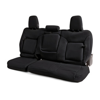 Covercraft 23-24 Chevrolet Silverado Leatherette PrecisionFit Custom Front Row Seat Covers - Black