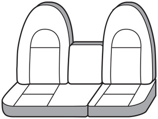 Covercraft 1997-01 Ford F150 Carhartt Super Dux SeatSaver Custom Front Row Seat Covers - Black