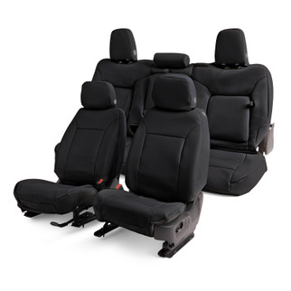 Covercraft 21-24 Ford F150 Leatherette PrecisionFit Custom Front Row Seat Covers - Black
