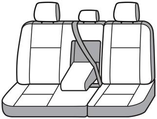 Covercraft 11-23 Toyota 4Runner: Carhartt SeatSaver Custom Second Row Seat Covers - Gravel