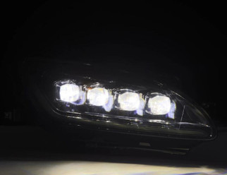AlphaRex 99-09 Honda S2000 NOVA-Series Projector LED Headlights - Alpha-Black