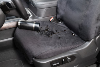 Covercraft 19-24 Chevrolet Silverado Carhartt Super Dux SeatSaver Second Row Seat Covers - Blk