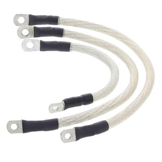 All Balls Racing 04-06 Harley-Davidson FXD Super Glide Battery Cable Kit Clear