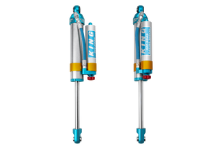 King Shocks 2005+ Ford F-550 2.5 Dia. Piggy Hose Reservoir Shock w/ Adjuster (Pair)