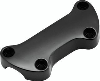Bikers Choice 74-Up Black Plain Handlebar Clamp With 1in. Bars