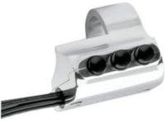 Performance Machine Switch Assembly 3 Button Left Side - Chrome