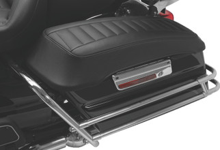 Mustang 93-13 Harley FL Touring Saddlebag Lid Covers Deluxe - Black