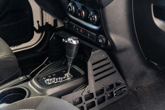 DV8 07-18 Jeep Wrangler JK Center Console Molle Panels & Device Bridge