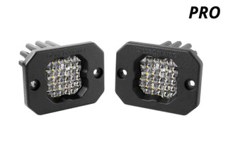 Diode Dynamics Stage Series C1 LED Pod Pro - White Flood Flush ABL (Pair)