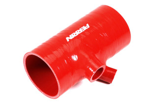 PERRIN 22-26 Subaru WRX / 20-25 LGT & OBXT Turbo Inlet Hose w/Turbo Adapter Flange (Short) - Red