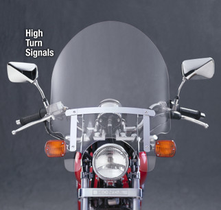 National Cycle Harley/ Honda/ KYMCO/ Suzuki Dakota 3.0 Windshield Hi-Turn Signals