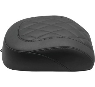 Mustang 18-21 Harley Breakout Wide Tripper Solo Passenger Seat Diamond Stitch - Black