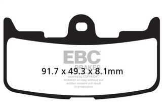 EBC 02-07 Buell Firebolt XB9R Front Left Sintered HH/R Brake Pads