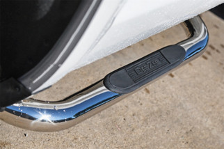 Dee Zee 99-16 Ford SuperDuty Tubes - 3In Round Stainless Polished SuperCab