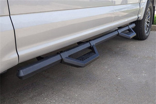 Dee Zee 99-23 Chevrolet/GMC/Dodge/Ford Full Size Truck Hex Cast - Crew Cab Side Steps (Txt Blk)