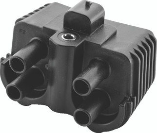 Twin Power 18-Up Softail Ignition Coil Black Replaces H-D 31600067 .4 ohm