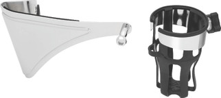 Kuryakyn Reflex Drink Holder Right Side HD Touring Passenger Mount 14 and Up Chrome