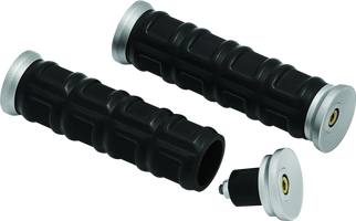 Kuryakyn Dillinger Grips 7/8in Universal Nickel