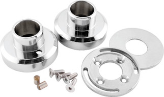 Bikers Choice Polished Stainless Steel Hidden External Fork Stop Kit Custom