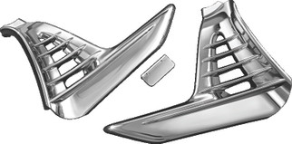 Kuryakyn Louvered Battery Box Cover 01-10 GL1800 Chrome