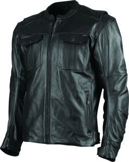 Speed and Strength Band of Brothers Leather Jacket Black - Small