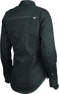 Speed and Strength Speed Society Armored Moto Shirt Black Womens - XS