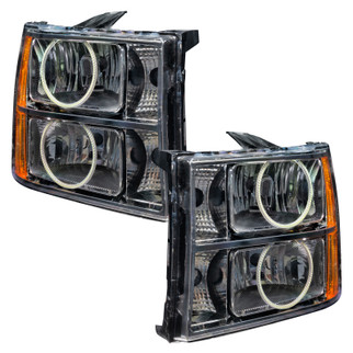 Oracle Lighting 07-13 GMC Sierra Pre-Assembled LED Halo Headlights - Blue